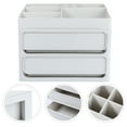 thumbnail image 2 of Dressing Table Storage Organiser Grey 1Set 10.2x7.9x8.9in, 2 of 4
