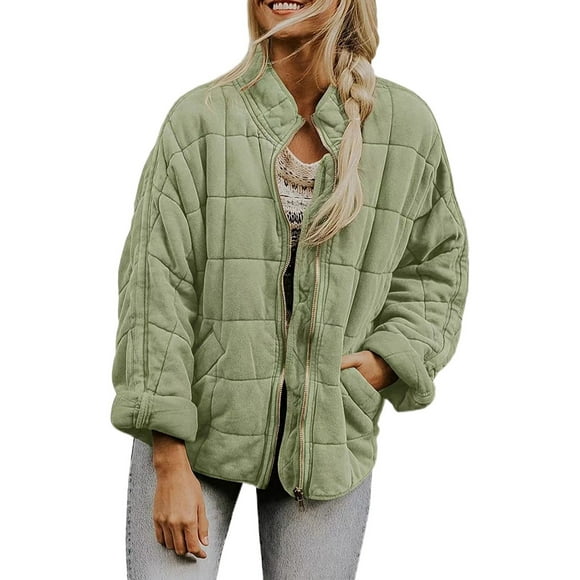 TJAZFJPA Scrub Jackets for Woman Women's Solid Color Stand Collar Cotton Jacket Loose Pocket Jacket Cotton Jacket Womens Corduroy Jacket Maternity Coat