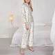 thumbnail image 3 of Fotbe Happy Easter Conjunto de Pijama de Manga Larga para Mujer con Estampado, Ropa de Dormir de 2 Piezas, Conjunto de Casa Suave y Cómodo con Bolsillos-X-Large, 3 of 7