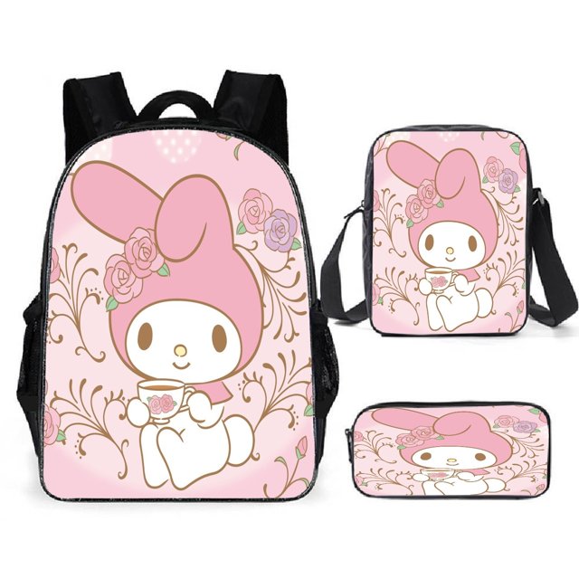 Cartoon Backpack Cool Loomi High-capacity Schoolbag Three-piece Set For Primary And Secondary School Students-SinKeeU
