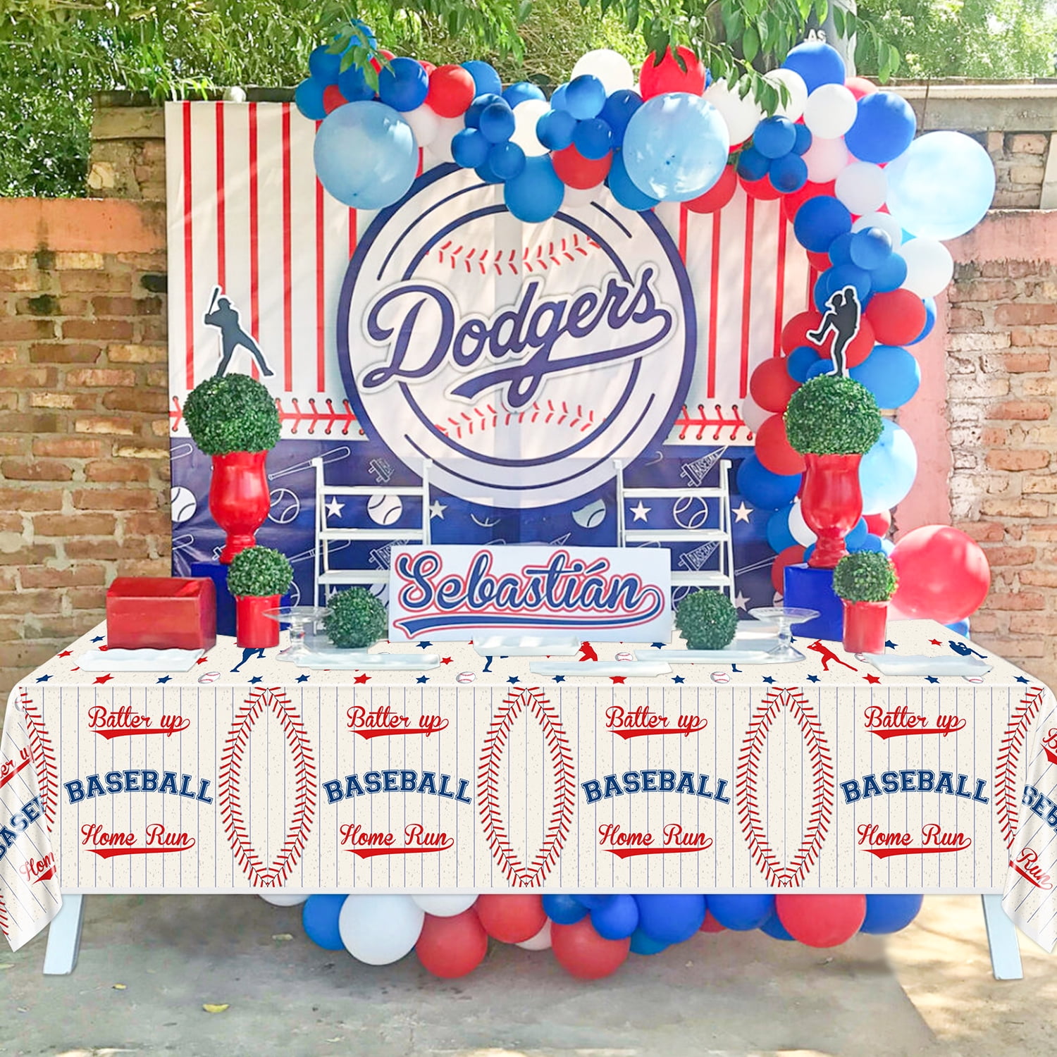 4-Pack Hockey Theme Tablecloths - 86.6 X 51.2 Inch Reusable Sports Party Table Covers