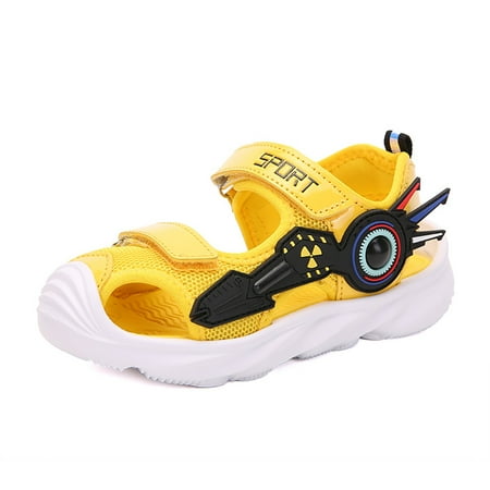 

Engtoy Kid s Closed-Toe Athletic Sandals Robot Style Outdoor Summer Beach Shoes