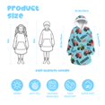 thumbnail image 3 of Monster Cartoon Truck Blue Pattern Lamb Fleece Blanket Hoodies for Teens ,Teens Oversize Sherpa Wearable Hooded Blanket Sweatshirt with Super Pockets, 3 of 6