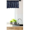 thumbnail image 3 of Ambesonne Astrology Window Valance, Solar System Planet Astronomy Cosmos Galaxy Mysterious Universe, Curtain Valance for Kitchen Bedroom Decor with Rod Pocket, 54" X 18", Turquoise Dark Blue, 3 of 3