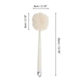 thumbnail image 2 of Unique Bargains 1 Pc Cartoon Long Handle Double-sided Bath Brush Back Scrubber White, 2 of 6