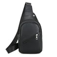 thumbnail image 2 of Bolsa de pecho cruzada con correa ajustable y espacio de almacenamiento en varios bolsillos para viajes, trabajo y desplazamientos diarios, 2 of 7