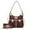 Coffee, variant on MKF Collection Harper Women Nylon Hobo Shoulder Handbag with Matching Wallet Bag by Mia K - Baby Blue