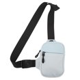thumbnail image 2 of Bolso bandolera pequeño y ligero para hombres y mujeres, perfecto para correr, andar en bicicleta, viajar, ir de compras. Bolso bandolera impermeable de color azul claro., 2 of 8