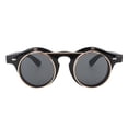 thumbnail image 2 of Gafas de sol con tapa Jadeshay Estilo punk vintage Montura redonda Construcción robusta, 2 of 8