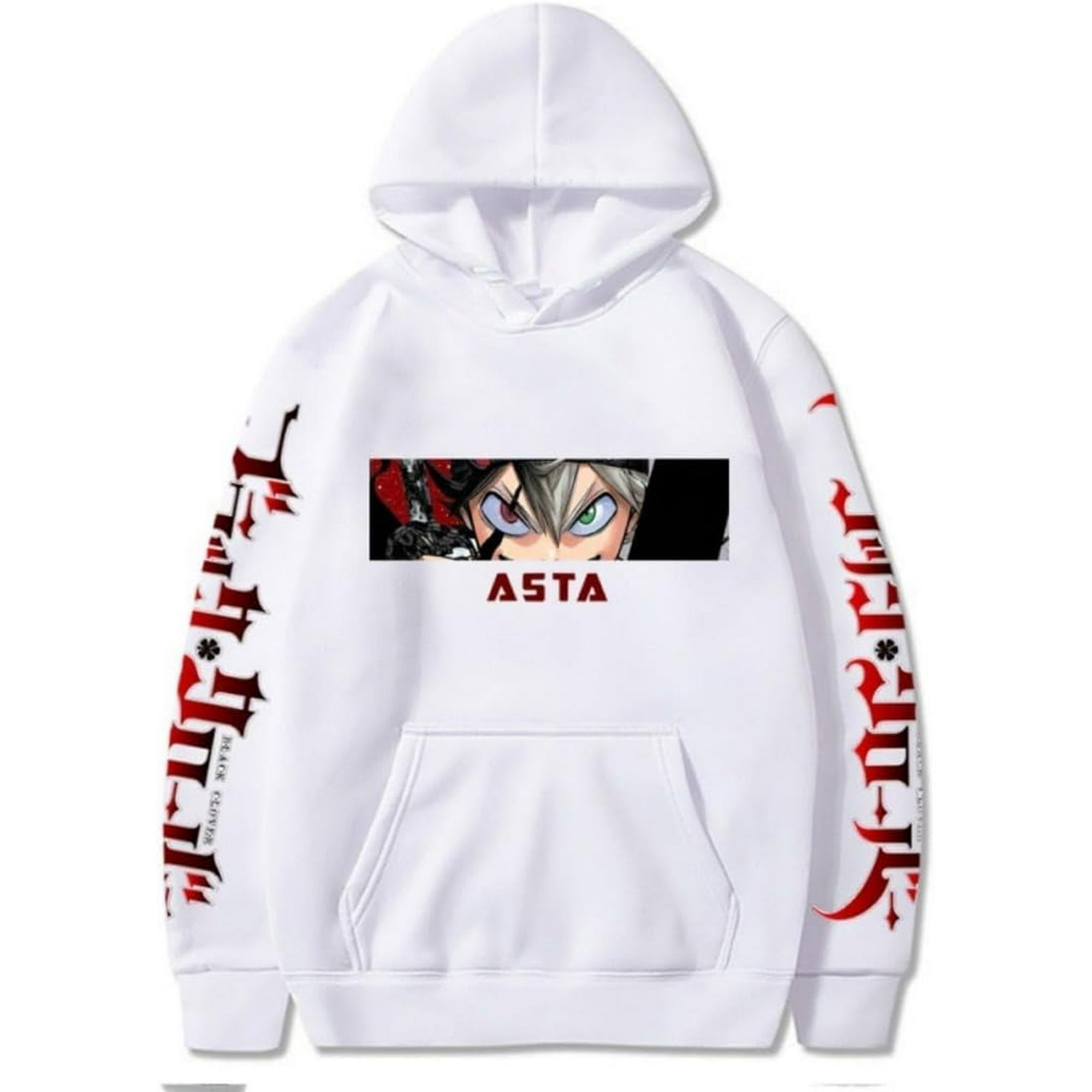 Anime Black Clover Asta Printed Sweatshirt Unisex Hoodie Sweater Cosplay Men Women Autumn Winter Long Pullover Walmart