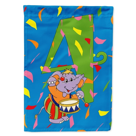 Carolines Treasures APH2162GF Happy 4th Birthday Age 4 Flag Garden Size  Small multicolor