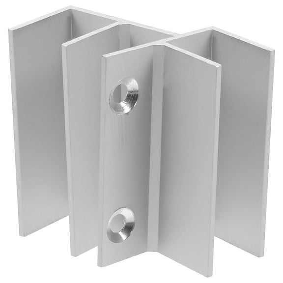 Aluminum Sliding Door Track Guides for Door Use Grey 2pcs 0.5 Inch