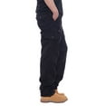 thumbnail image 6 of Biekopu Men Cargo Pants with Pockets Solid Color Loose Elastic Jogger Sweatpants Casual Trousers for Streetwear, 6 of 7