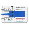 thumbnail image 1 of Jauge de Profondeur de Pneu 0 à 22mm Jauge de Profondeur Bande d'Étrier Scie Table Insert 69063 Pcs de Scie de Table Rigides Jauge de Scie Table Papiers de Typographie 7 Roues Alignement compatible avec Système d'Alignement de Machine, 1 of 3