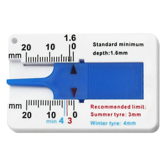 Measuring Tools Tire Tread Depth Gauge Caliper for Motorcycle Tire Tread Depth Range 0 to 22mm High Precision Rigid Stainless Steel Tool for Accurate Measurement