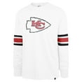 thumbnail image 2 of Men's '47 White Kansas City Chiefs Gridiron Premier Brex Long Sleeve T-Shirt, 2 of 3