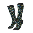 thumbnail image 2 of Fotbe Dinosaur print Women's Men's Novelty Crew Socks Cotton Socks Knee High Socks for Walking,Running,Nurses,Pregnancy, 2 of 9