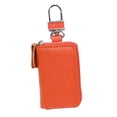 thumbnail image 1 of Llavero de coche, llavero de cuero para coche, monedero, gancho de metal y llavero, cartera, bolsa con cremallera, para entrada sin llave de coche, 1 of 6