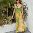 thumbnail image 3 of Floral Colorful Flower Sleeveless Dress Female Clothing Dress Women Summer 2025 Dress, 3 of 7