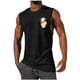 thumbnail image 1 of Hombres Sudadera Casual Cuello Redondo Tanque Deportivo sin Mangas, 1 of 3