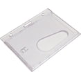 thumbnail image 1 of Clip de insignia de plástico duro, ranura para el pulgar, soporte para tarjetas transparente, Clip de insignia Horizontal, Protector de insignia, insignia de empresa, insignia de servicio, 1 of 2
