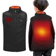 thumbnail image 6 of DxhmoneyHX Heated Vest for Boys Girls 13 Heating Zones Heated Warmer Kids USB Charging Heated Waistcoat Christmas Winter Heating Coat with Pockets, 6 of 7