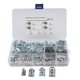 thumbnail image 1 of Steel Body Panel Clips Manganese Strengthen Link Between Products Bumper Fixing Use Silver 100Pcs, 1 of 2