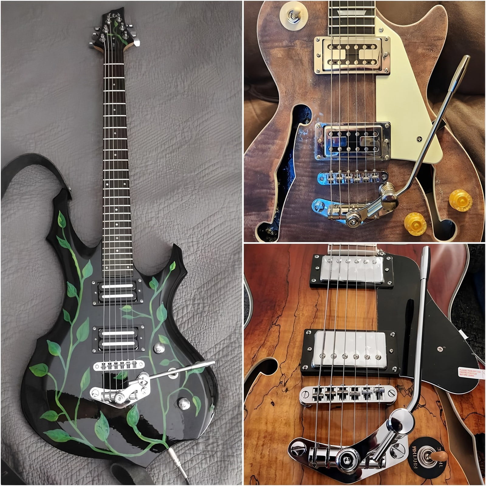 RUISINERY Guitar Bridge Pull Plate Replacement Guitar Bridge Stop Plate Electric Guitar Bridge Stop Tailpiece Tremolo Enduring