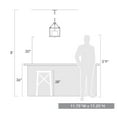 thumbnail image 4 of Smyth Mini Chandelier (White Gold & Clear Glass), 4 of 4