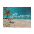 thumbnail image 7 of Area Rugs For Living Room Decor - Shopping Cart On Tropical Beach Soft Anti Slip Throw Washable Rugs 5x7 For Bedroom, Indoor Carpet For Bedroom Living Room 80x58In, 7 of 7