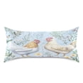 thumbnail image 3 of Dailycode Satin Pillow Case Queen Silk Pillow Cover for Hair and Skin Envelope Closure Chickens and Wildflower 20"x30", 3 of 9