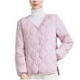 thumbnail image 2 of Ashirexll Womens Winter Tops Long Sleeve Tops Fashion Casual Loose Solid Color Button V Neck Long Sleeve Jacket, 2 of 3