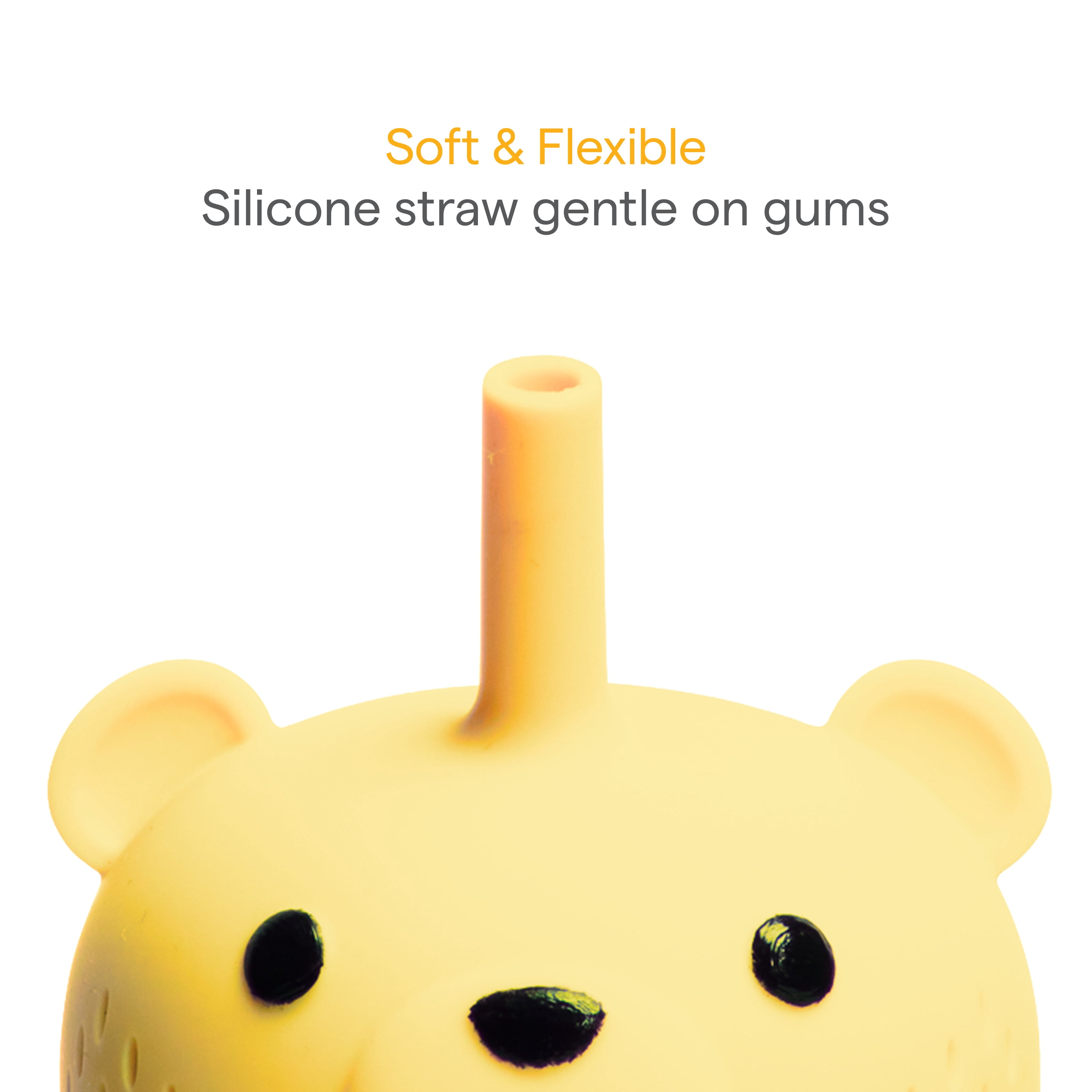 Munchkin Gentle Transition First Straw Cup - 9oz Honey Bear, Yellow