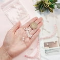 thumbnail image 3 of 90 Pcs Perles de Quartz Rose Naturel 6mm Perles Rondes en Cristal Rose Naturel Perles de Pierre Précieuse Énergie, 3 of 8
