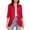 *Red, variant on ClodeEU Women's 3/4 Sleeve Open Front Cardigan,Lightweight Casual Sweater,Solid Color Draped Layering Coat Blue,Womens Plus XL