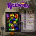 thumbnail image 2 of Halloween Garden Flag with Solar LED Lights, 12x18in Double Sided Halloween Flag, Garden Flag for Solar Halloween Decorations Outdoor, 2 of 5