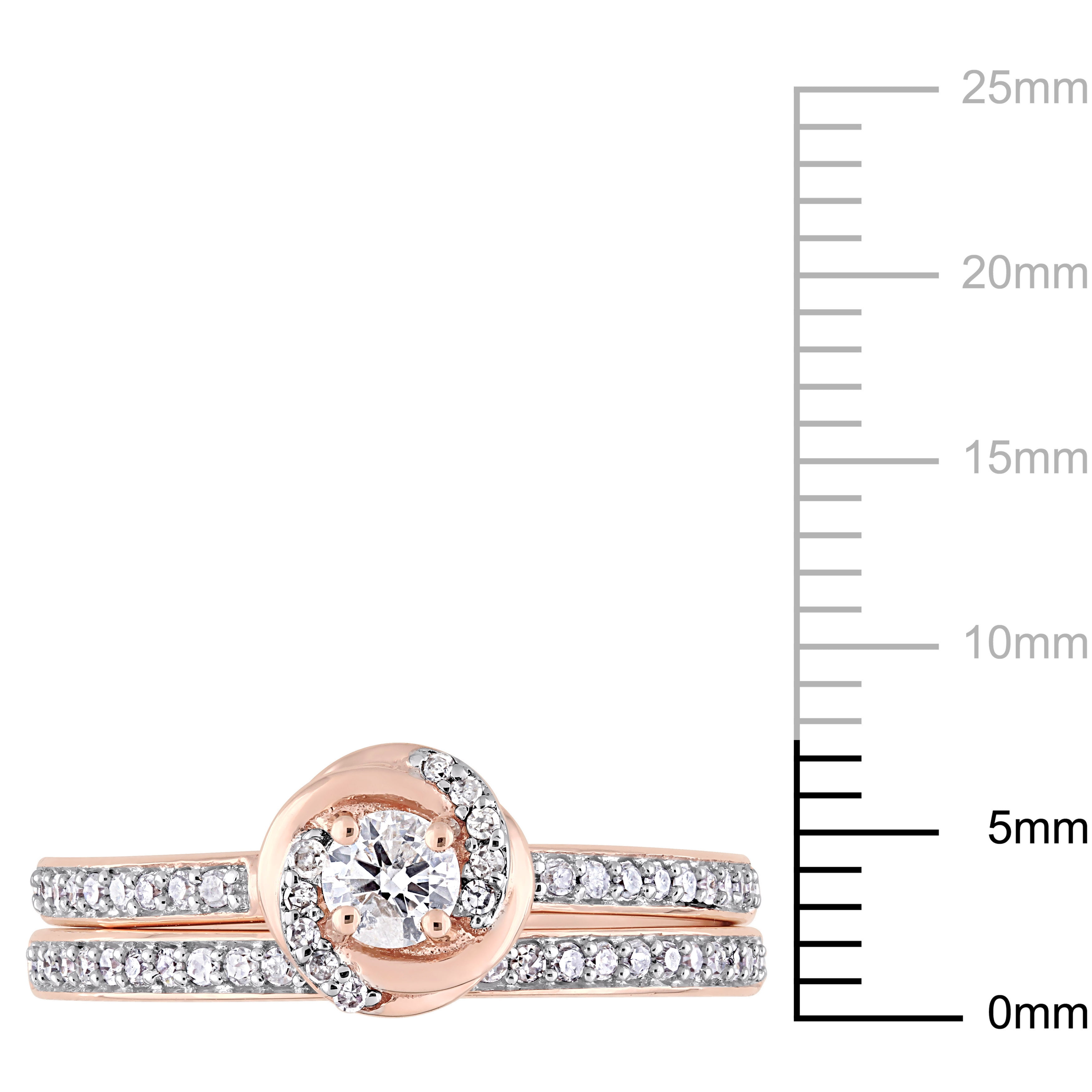 Everly Women's Diamond 10k Rose Gold Bridal Set