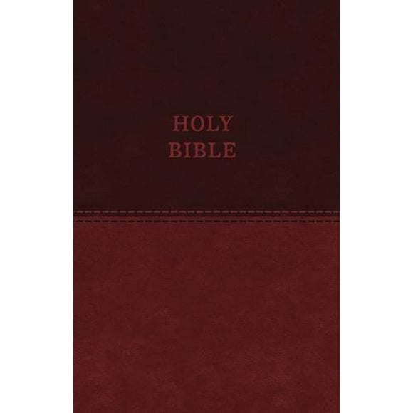 KJV Valeur Mince Ligne Bible (Cuir Brunsoft)