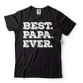 thumbnail image 2 of Best Papa Ever Shirt Father's Day Gift Tee Papa Shirts Father Gift Dad Tee Shirt Mens Funny Shirt (Large Military Green), 2 of 6