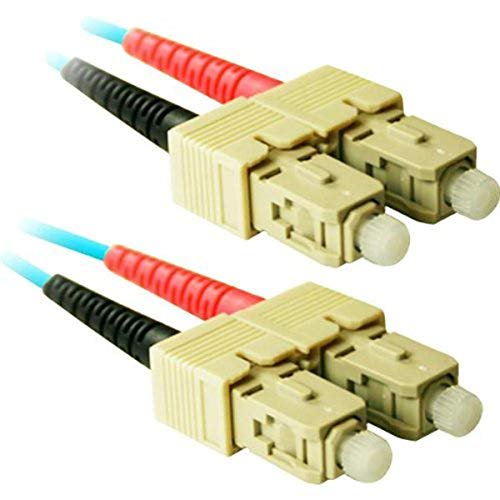 CP Technologies Câble à Fibre Optique Multi-Mode Duplex 10Gb/s Optimisé au Laser 50/125 Microns (SC2-03-10GIG-AQ)