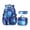 Blue #014, variant on 3Pcs Corduroy Kids Backpack for Girls School Bag with Lunch Bag, Bookbag Multi-Pocket Girls Backpack