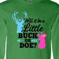 thumbnail image 4 of Inktastic Gender Reveal Will it be a Little Buck or Doe? Long Sleeve T-Shirt, 4 of 5