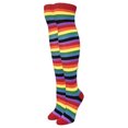 thumbnail image 1 of Rainbow Stripe Pattern Socks from the Sock Panda (Thigh High), 1 of 3