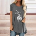 thumbnail image 2 of ZVAVZ Womens Graphic Tees, Long Tunic Tunic for Women To Wear with Leggings Short Sleeve V Neck Flowy Shirts Plus Size Loose T-Shirts Blouse Tunic Tops To Wear with Leggings, 2 of 4