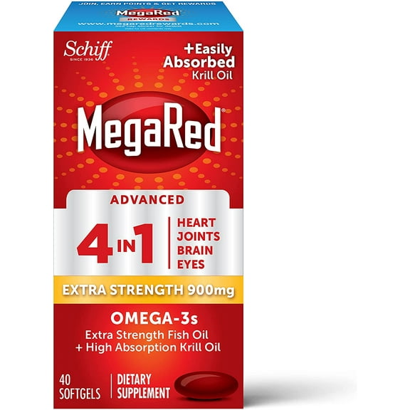 MegaRed Advanced 4in1 900mg, 40 Softgels Pack 2