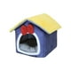 thumbnail image 2 of Decoraciones navideñas, adornos navideños, cama para gatos, saco de dormir de invierno cálido para gatos, semicerrado, sensación de seguridad, casita para mascotas, cama para perros adecuada para el i, 2 of 5