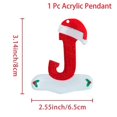 thumbnail image 3 of Colgante de letras acrílicas navideñas 2024, decoración navideña para el hogar, adornos colgantes para el árbol de Navidad, Navidad Natal, Año Nuevo 2025, 3 of 5