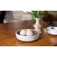 thumbnail image 3 of BIDK Home Round Wooden Decorative Bowls - 17" - White - Set of 2, 3 of 9