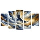 thumbnail image 1 of Cuadro decorativo para Sala, Comedor y Recamara, Abstracto Águila, Nubes, Volar ,Colores, minimalista, moderno, elegante, juego de 5 piezas, 1 of 5
