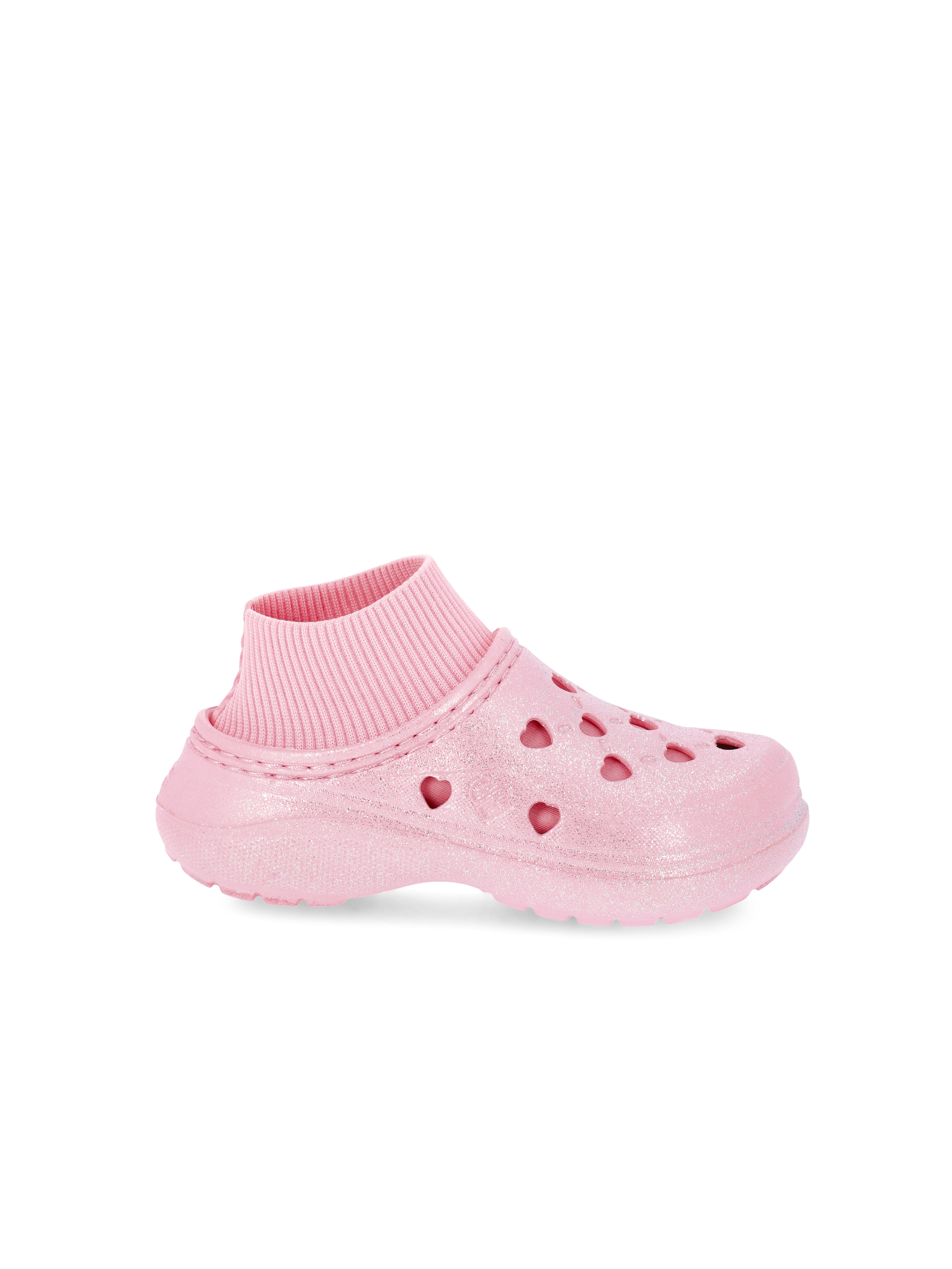Justice Little & Big Girl Glitter Sock Clog